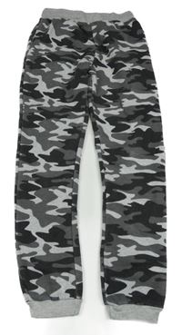 Tmavošedé army tepláky Y.F.K.