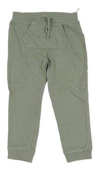 Khaki tepláky s kapsou H&M
