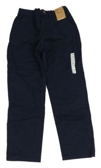 Nové - tmavomodré plátěné chino kalhoty dunnes