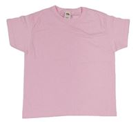Světlerůžové tričko zn. Fruit of the Loom