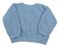 Světlemodrý žinylkový svetr Dunnes Stores