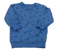 Tmavomodrá mikina se smajlíky 