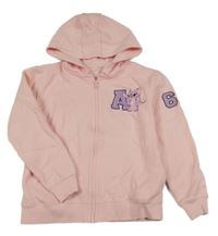 Růžová propínací mikina s Angelou a kapucí Disney