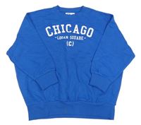 Modrá mikina s nápisem Sinsay