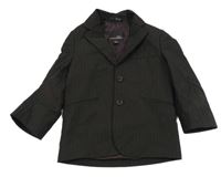 Hnědé pruhované sako Next