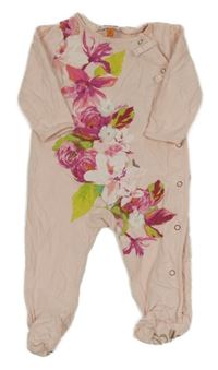 Světlerůžový overal s květy Baker