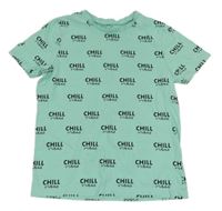 Tyrkysové tričko s nápisy George