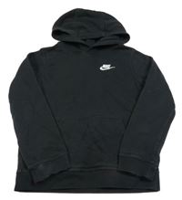 Černá mikina s logem a kapucí Nike