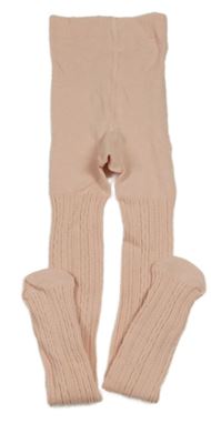 Růžové vzorované punčocháče 