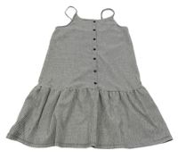 Černo-bílé kostkované šaty Primark