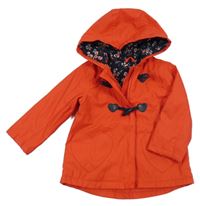 Červený voděodolný jarní kabát s kapucí George