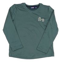 Petrolejové thermo triko s roboty Lupilu