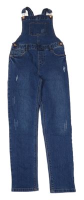 Tmavomodré laclové skinny rifle s prošoupáním Denim Co.