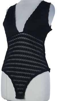 Dámské černé krajkové body Topshop 