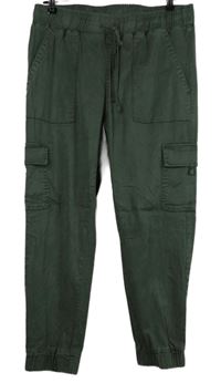 Pánské khaki cargo kalhoty s kapsami Buffalo 