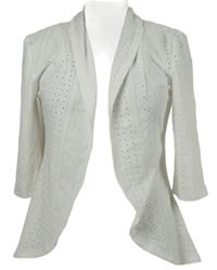 Dámský bílý madeirový cardigán 