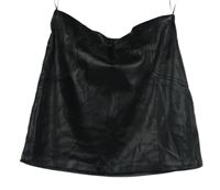 Nové - Dámská černá koženková sukně Primark
