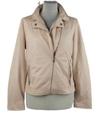 Dámská světlerůžová koženková jarní bunda Bonita 