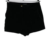 Dámské černé sametové kraťasy Topshop 