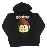 Černá mikina s Roblox a kapucí