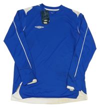 Nové - Modro-bílé sportovní funkční triko s logem Umbro