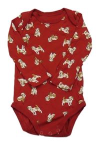 Červené body s pejsky Tchibo