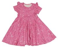 Růžové vzorované šaty