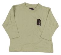 Béžová mikina s výšivkou 