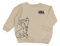 Světlerůžová mikina s dalmatinem George