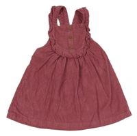 Vínová manšestrová laclová sukně Matalan