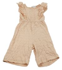 Růžový bavlněný overal s madeirou So Cute