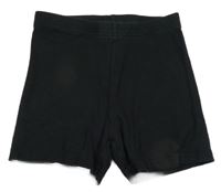 Černé žebrované kraťasy Zeeman 