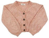 Růžovo-béžovo-hnědý melírovaný svetr H&M