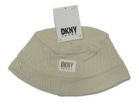 Nový - Béžový žebrovaný klobouk DKNY