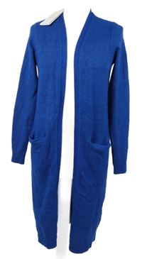 Nové - Dámský kobaltově modrý dlouhý svetrový cardigán Vila