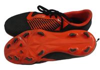 Černo-neonově korálové kopačky Nike vel.36,5