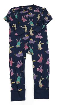 Tmavomodrý overal se zajíčky Next