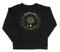 Černá mikina se sluncem Primark