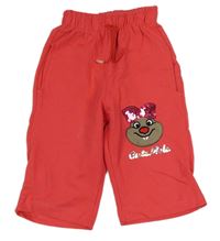 Růžové tepláky s příšerkou 