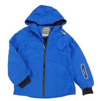 Modrá šusťáková funkční jarní bunda s kapucí F&F