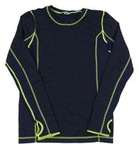 Tmavomodré melírované funkční triko Yigga