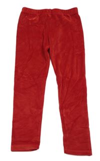 Červené plyšové legíny Mayoral