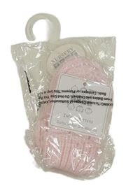 Nové - Světlerůžové pletené rukavice