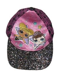 Růžovo-černá třpytivá kšiltovka - L.O.L. Surprise