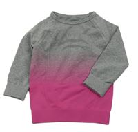 Šedo-fuchsiové funkční triko se vzorem Lupilu