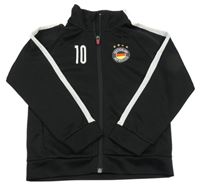 Černá sportovní propínací mikina s potiskem H&M