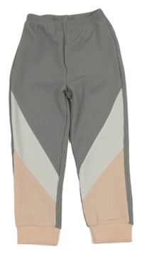 Šedo-lososové tepláky