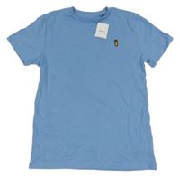 Nové - Světlemodré tričko s nášivkou Next