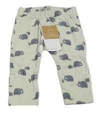 Nové - Světlešedé lehké tepláky s nosorožci Name it