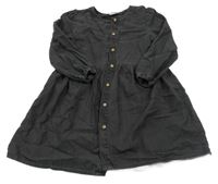 Černošedé lehké riflové propínací šaty Matalan